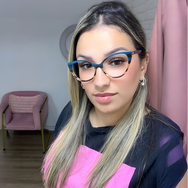 Armação de Óculos Gatinho CH8233 Azul Degrade